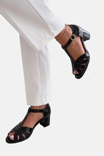 Schwarze Plattform-Mules Thea 2