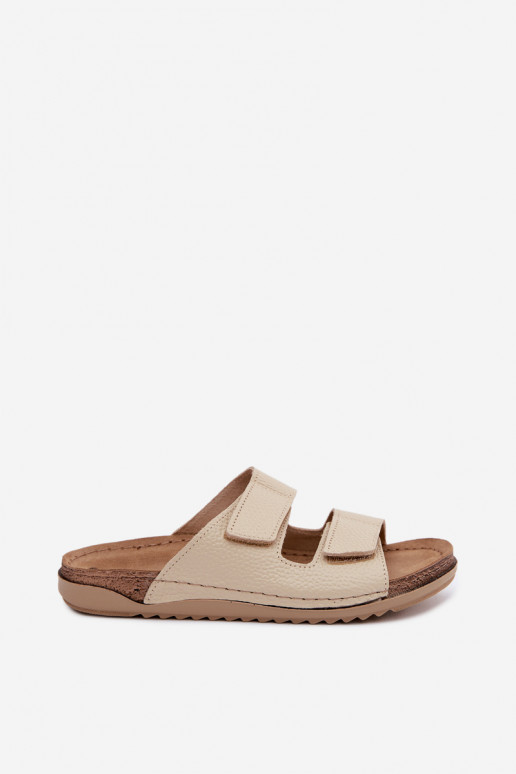 Elfenbein Damenschuhe aus Leder Inblu AA0005GU