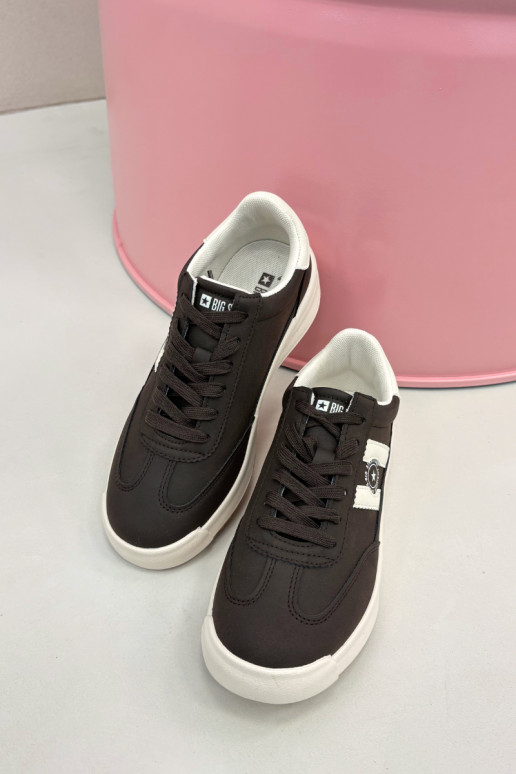 Sportliche Schuhe für Damen Big Star UU274024 in Schokoladenfarbe