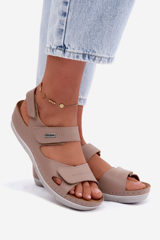 Braune Damen-Sandalen Inblu
