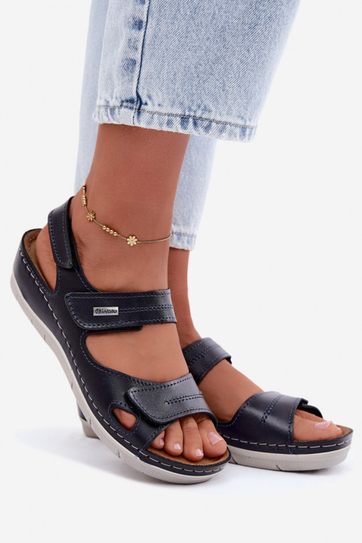Dunkelblaue Damen-Sandalen Inblu