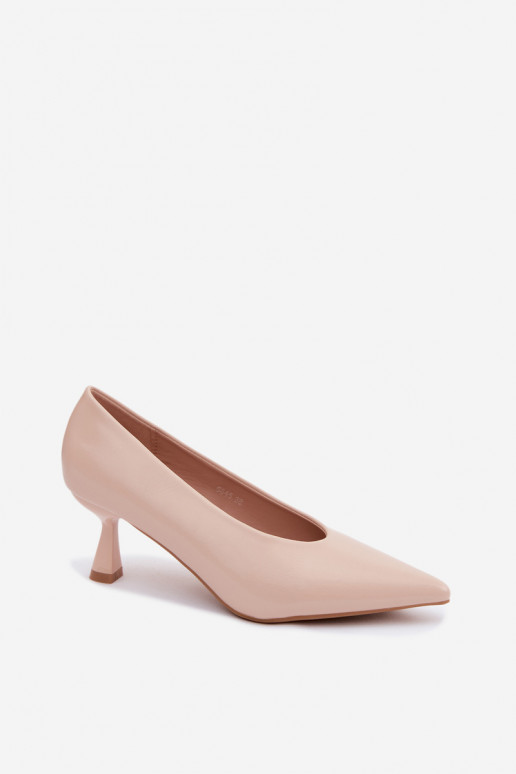 Spitze Schuhe mit Absätzen in Sand Silenta