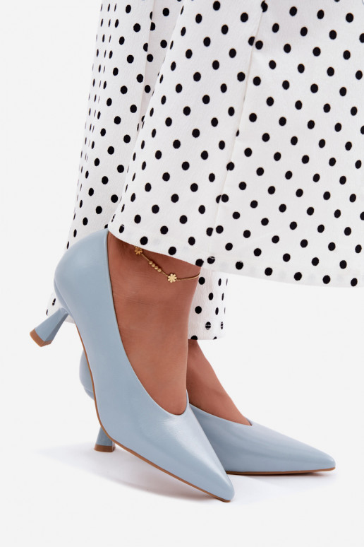 Spitze Schuhe mit Absätzen in Blau Silenta