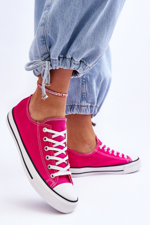 Klassische niedrige Damensneaker in Rosa Vegas