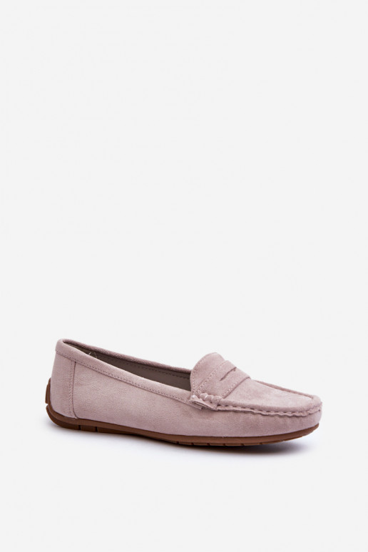 Elegante lila Damensuede-Mokassins Lenvie