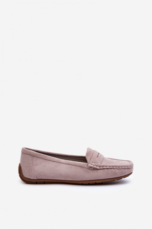 Elegante lila Damensuede-Mokassins Lenvie