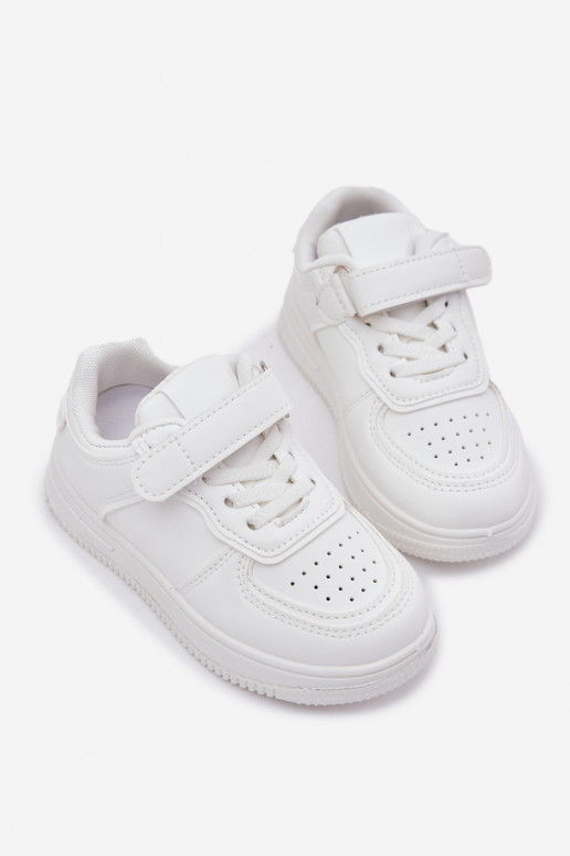 Kinder weiße Sneaker aus Kunstleder Liora