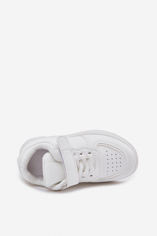 Kinder weiße Sneaker aus Kunstleder Liora
