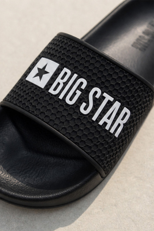 Herren Slipper Big Star JJ174505 Schwarz