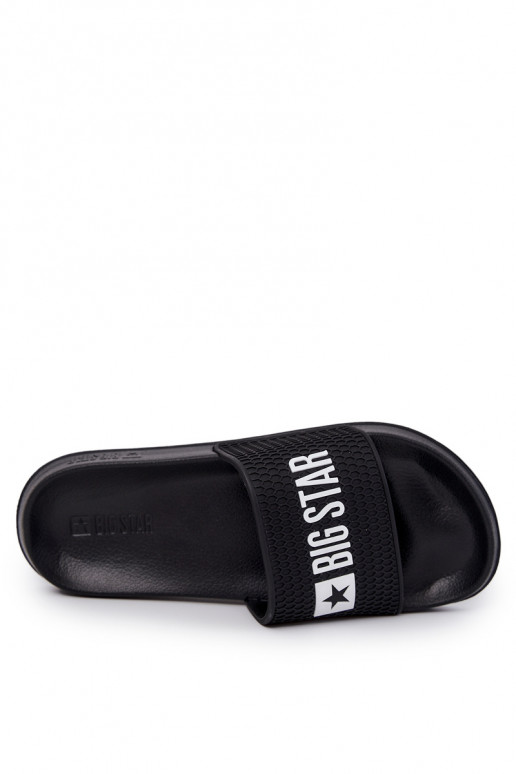Herren Slipper Big Star JJ174505 Schwarz