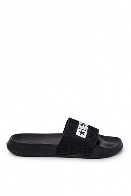 Herren Slipper Big Star JJ174505 Schwarz