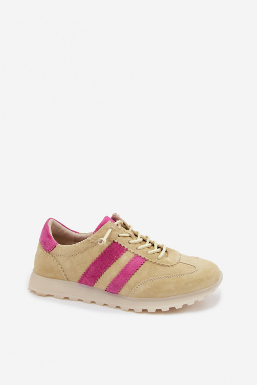 Gelbe Wildleder-Sneaker Cuddla