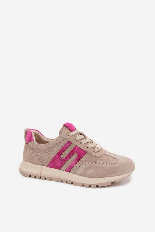Turnschuhe Sneakers StilvollllschuheErmöglichtturalnego aus INildlederu Feminin Beige Lovey