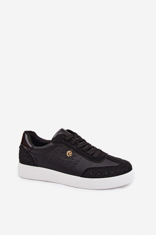 Sneakers Stilvollllschuhe Feminin Mit Dekoration schZuarze Farbe Soothe
