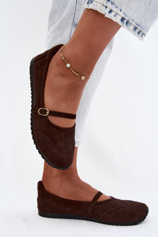 Ballerinas Sportlicher Stil mit Riemen CzekoladoZue Charmy