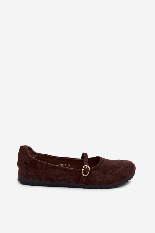 Ballerinas Sportlicher Stil mit Riemen CzekoladoZue Charmy