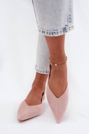 Rosa Ballerinas mit Schnallen Tanelia 2