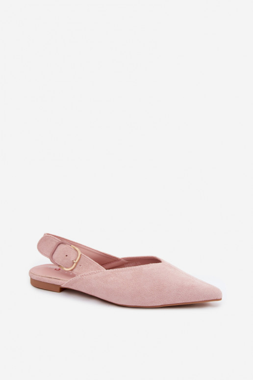 Rosa Ballerinas mit Schnallen Tanelia