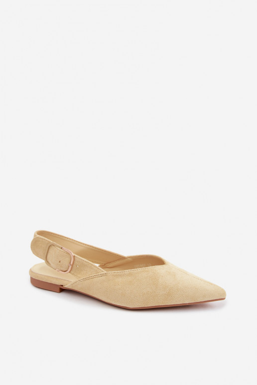 Gelbe Ballerinas mit Schnallen Tanelia