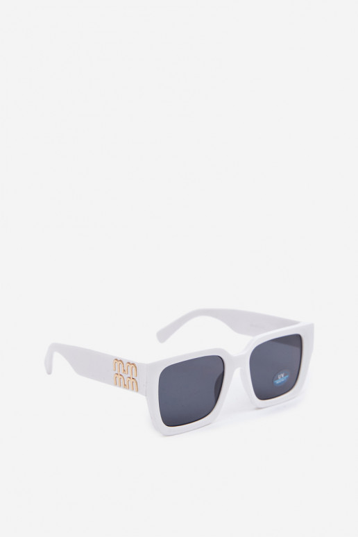 Damen weiße Sonnenbrille