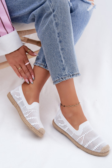 Luftige weiße Espadrilles Candessa