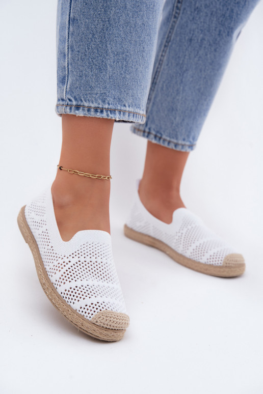 Luftige weiße Espadrilles Candessa