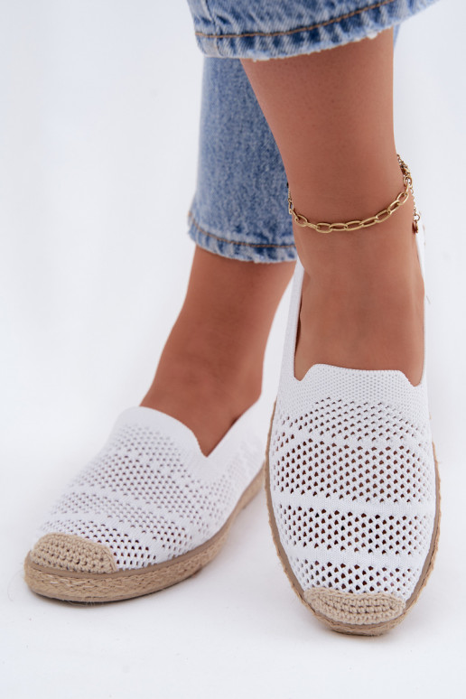 Luftige weiße Espadrilles Candessa