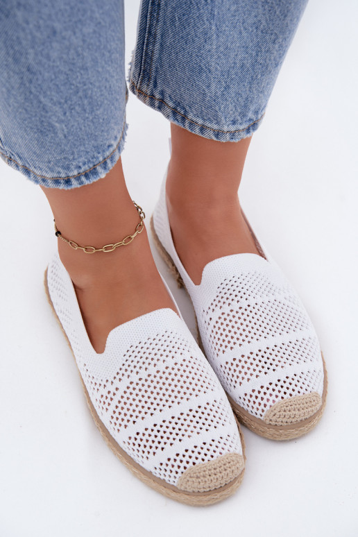Luftige weiße Espadrilles Candessa