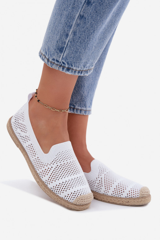 Luftige weiße Espadrilles Candessa