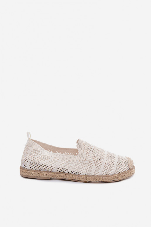 Luftige elfenbeinfarbene Espadrilles Candessa