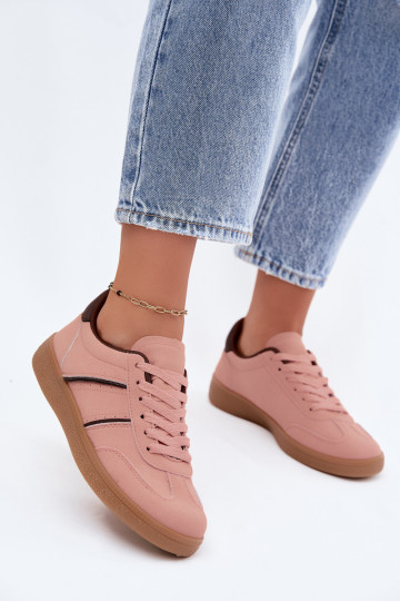 Sneaker aus Kunstleder in Rosa Corelle