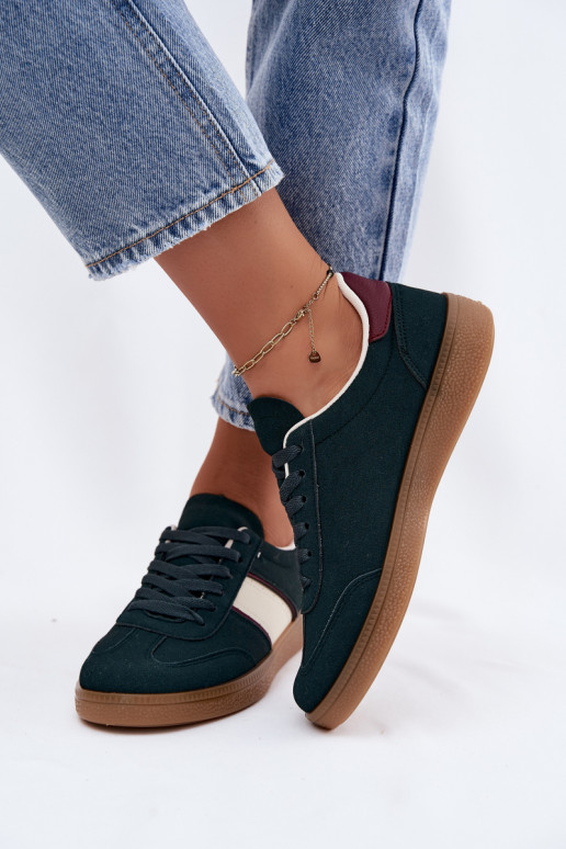 Damen Sneakers in Flaschengrün aus Kunstleder Corelle
