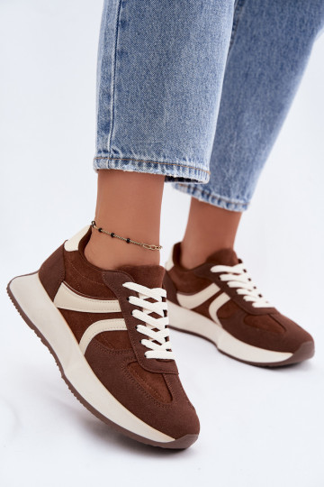 Damen Sneakers mit Plattform in Braun Laurelia 2