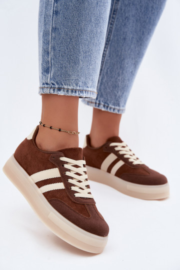 Braune Plattform-Sneaker Giselia 2
