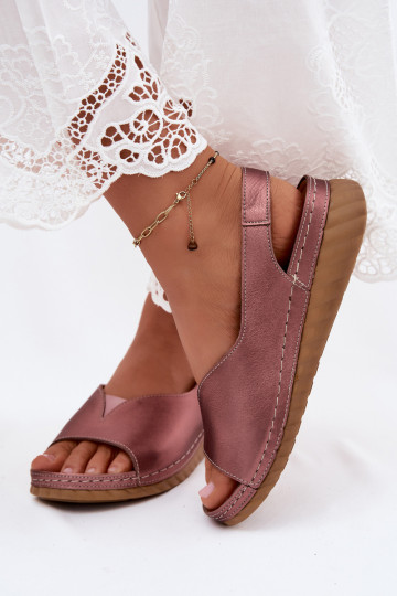 Rosen Gold Plattform-Sandalen Tai turiciejka L7633-25 2