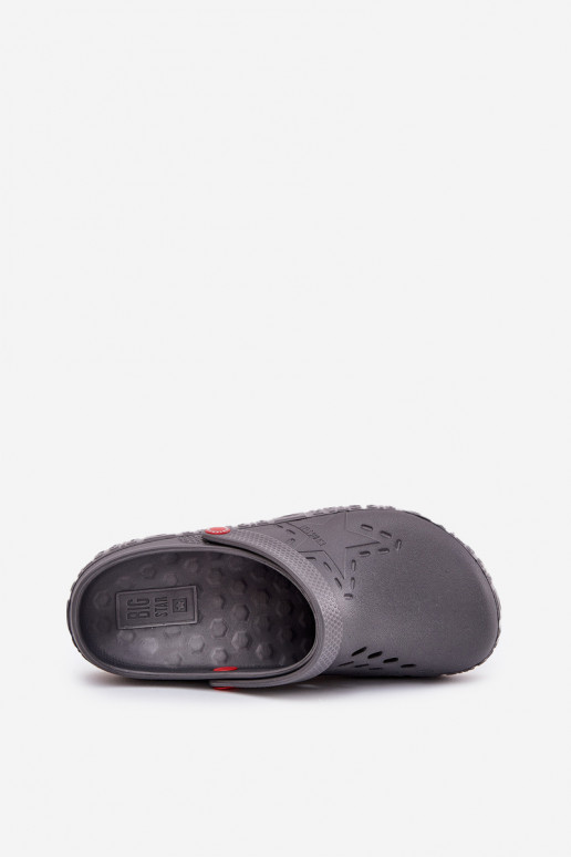 Herren leichte Clogs Big Star II175007 grau