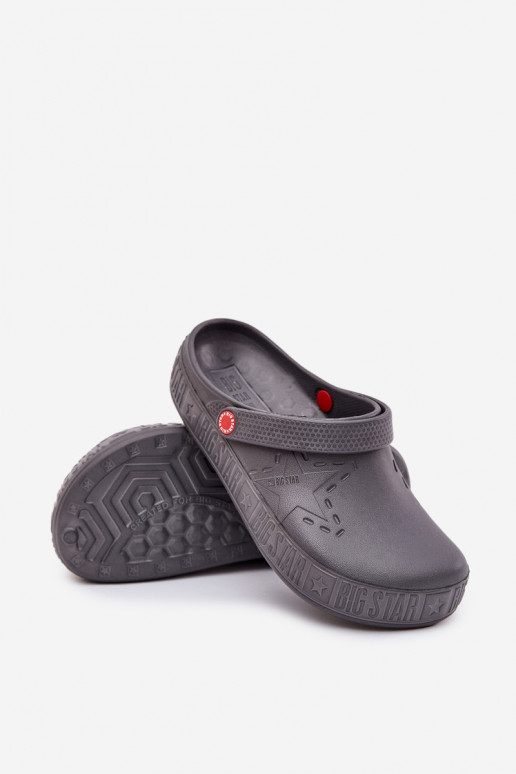 Herren leichte Clogs Big Star II175007 grau