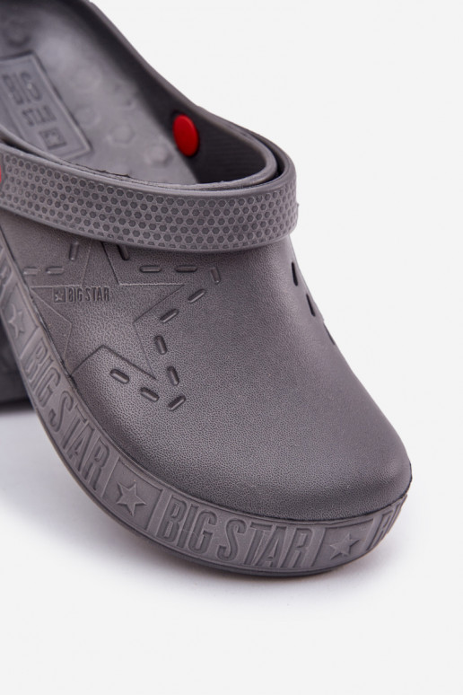 Herren leichte Clogs Big Star II175007 grau