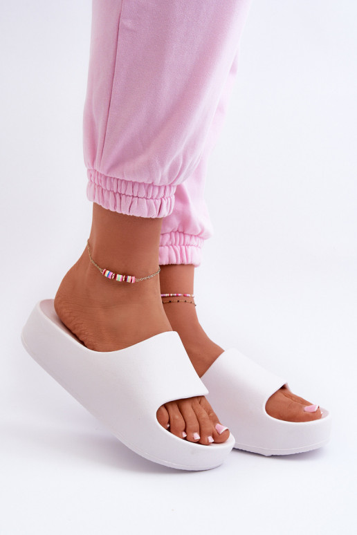 Weiße Damen leichte Plattformschuhe Airaplea