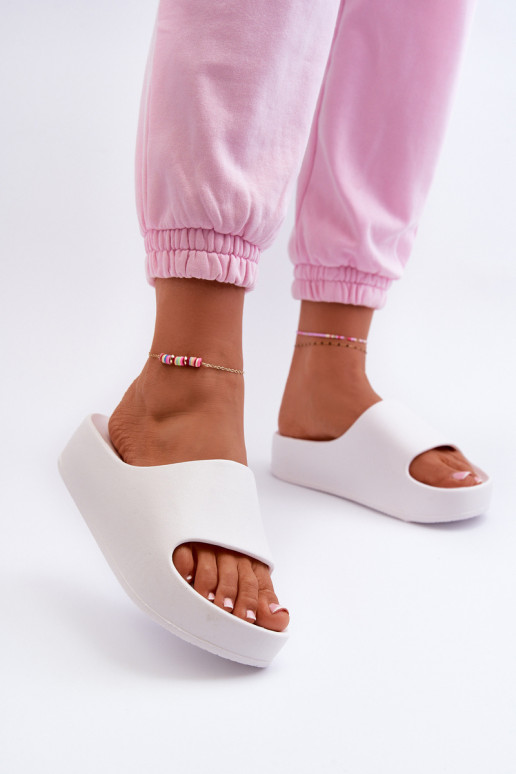 Weiße Damen leichte Plattformschuhe Airaplea