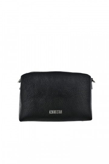 Schwarze kleine Handtasche mit verzierten Griffen Big Star OO574091 2