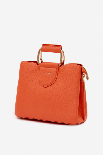 Orange Handtasche aus Kunstleder Lorielle 2
