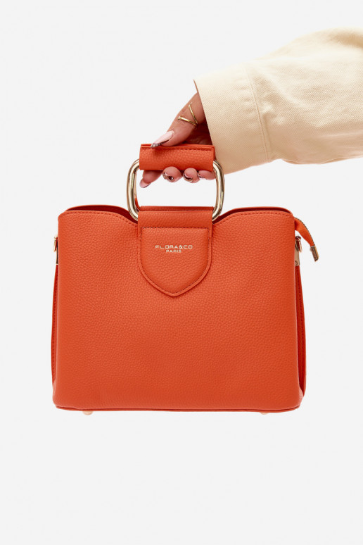 Orange Handtasche aus Kunstleder Lorielle