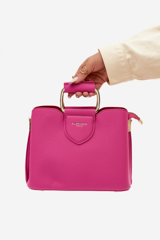 Rosa Handtasche aus Kunstleder Lorielle