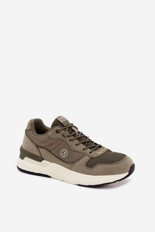 Sportliche Schuhe für Männer mit Plattform in Grün Hanirin