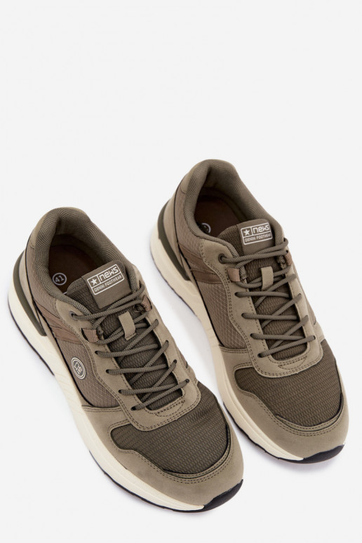 Sportliche Schuhe für Männer mit Plattform in Grün Hanirin