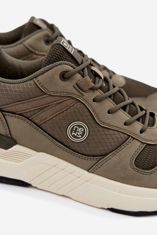 Sportliche Schuhe für Männer mit Plattform in Grün Hanirin
