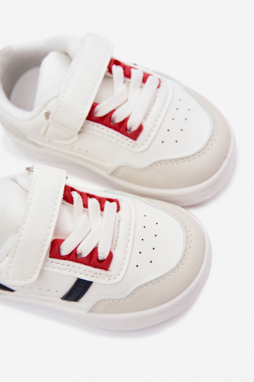 Kindersportschuhe mit Klettverschluss in Weiß Tailva