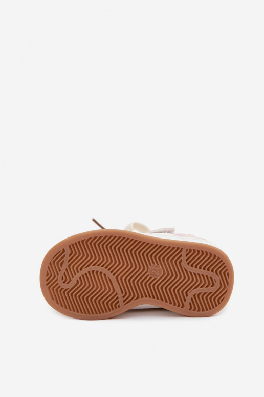 Kindersneaker mit Herzen in Sandfarbe Embla