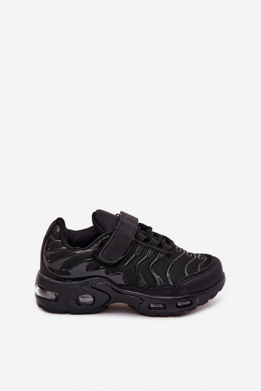Kindersportschuhe mit Klettverschluss in Schwarz Rider
